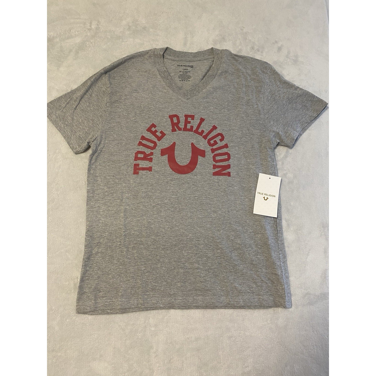 Men's True Religion Size Large Gray Shirt